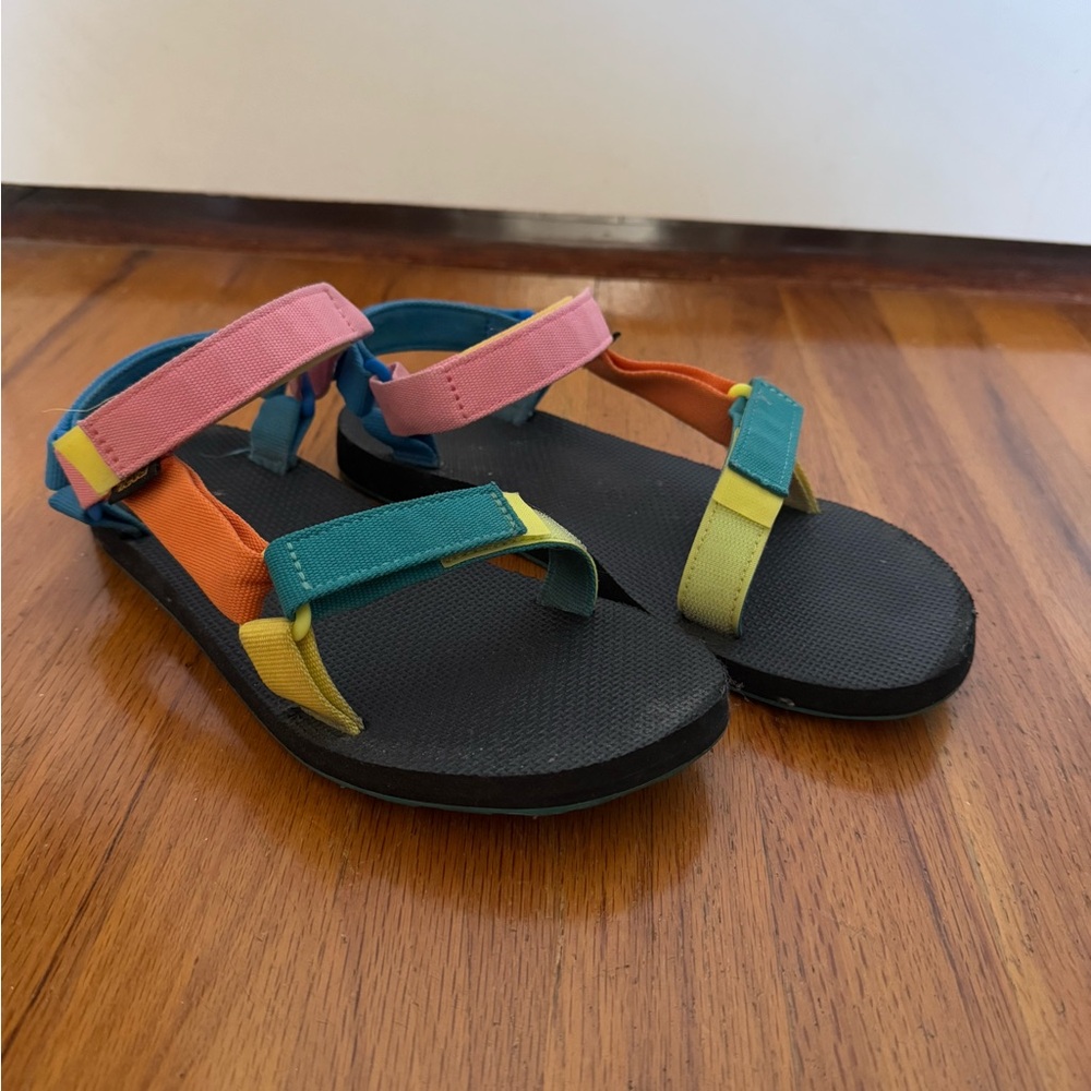Teva Original Universal Sandal | 90s multicolor color block in women's size 10